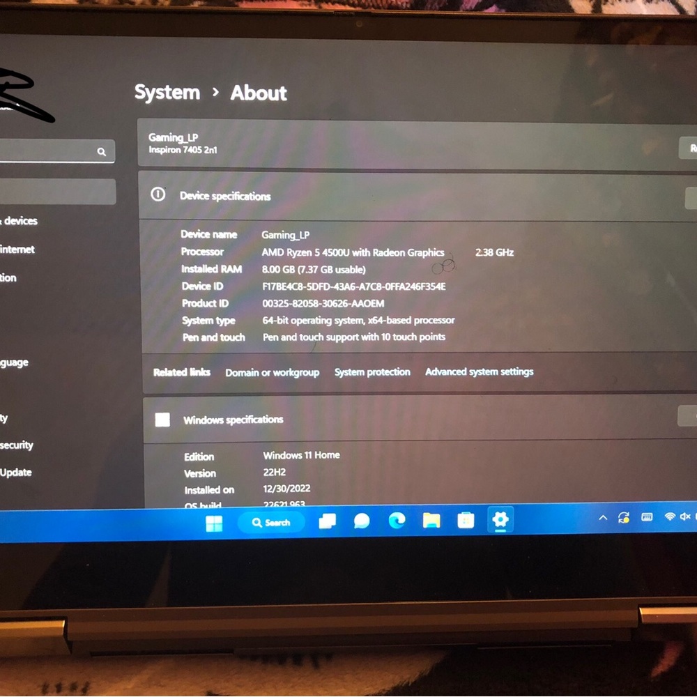 Gaming Laptop - Inspiron 7405 2-in-1